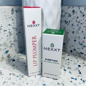 NEXXT Skincare Bundle Lip Plumper + Tea Tree Serum NEW